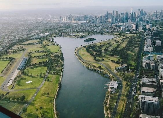 Melbourne Aerial Shot